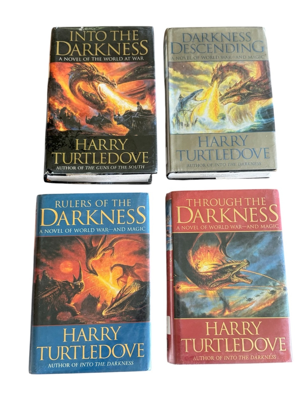 Set of 4 Harry Turtledove Darkness Series Hardcover Ex Library READ
